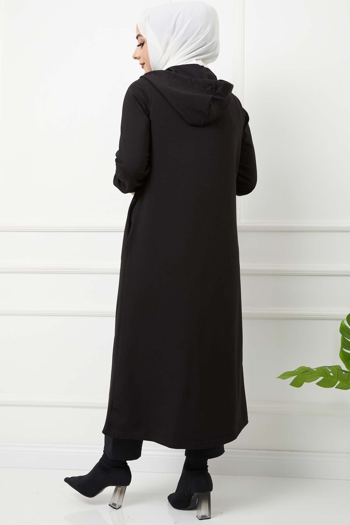 İkiiplik Kap - Siyah