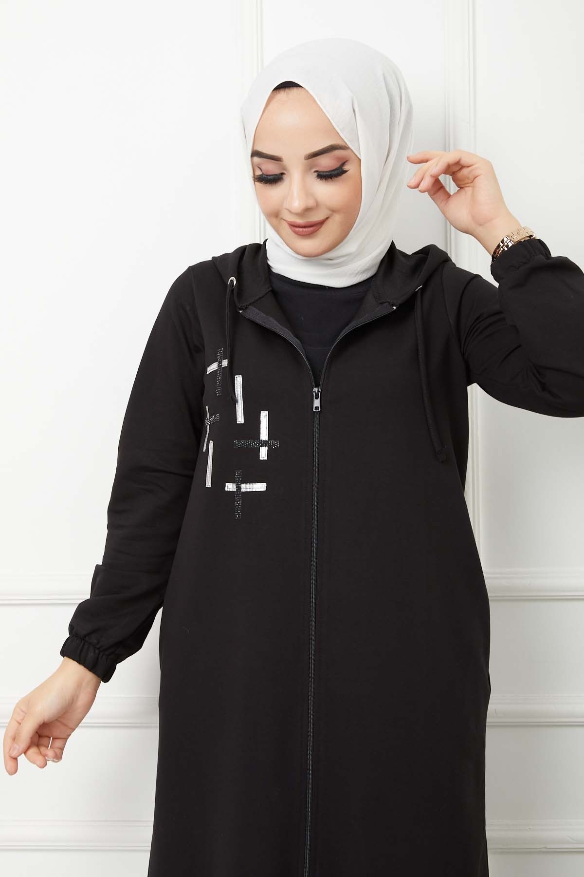 İkiiplik Kap - Siyah