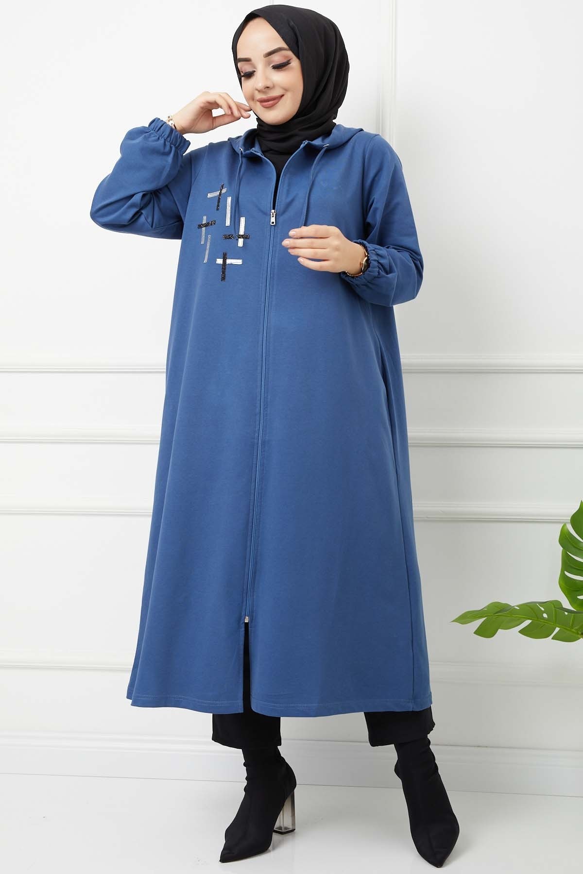 İkiiplik Kap - İndigo