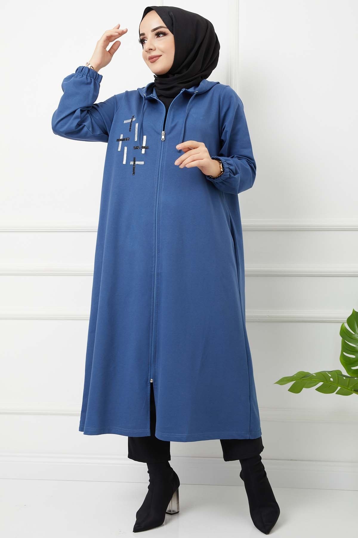 İkiiplik Kap - İndigo