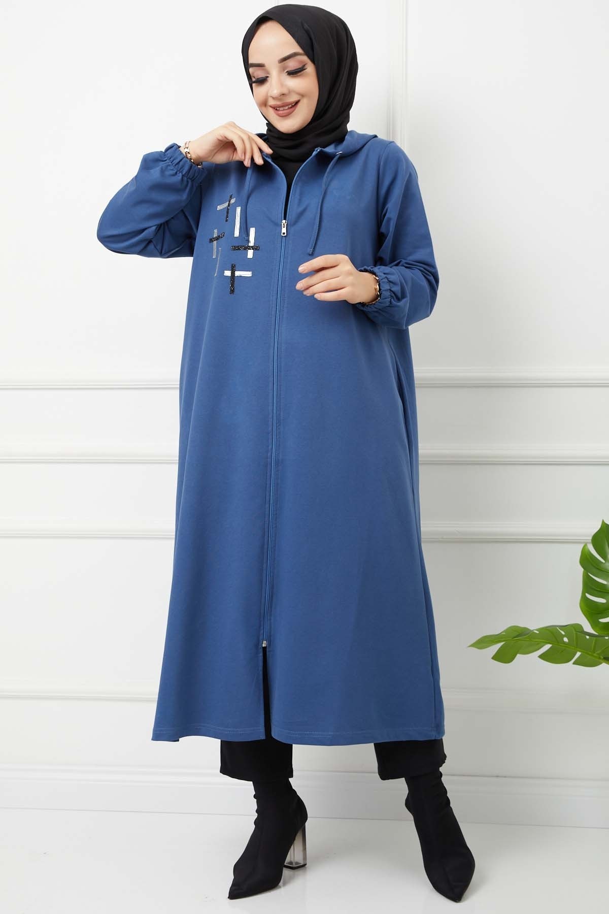 İkiiplik Kap - İndigo