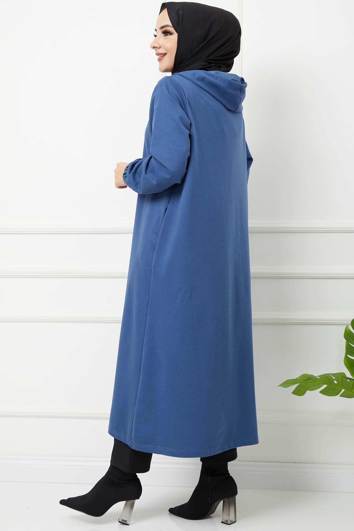 İkiiplik Kap - İndigo