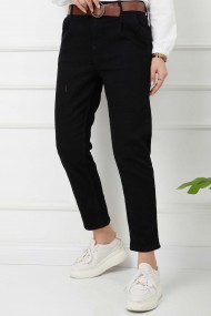 Flota Cep Kemerli Kot Pantolon - Siyah