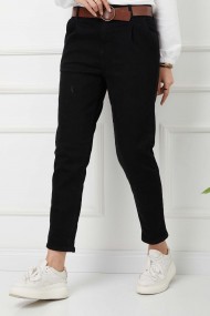 Flota Cep Kemerli Kot Pantolon - Siyah