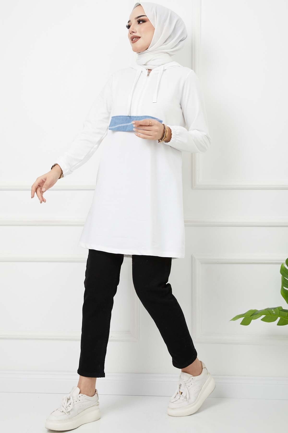 Flota Cep Kemerli Kot Pantolon - Siyah