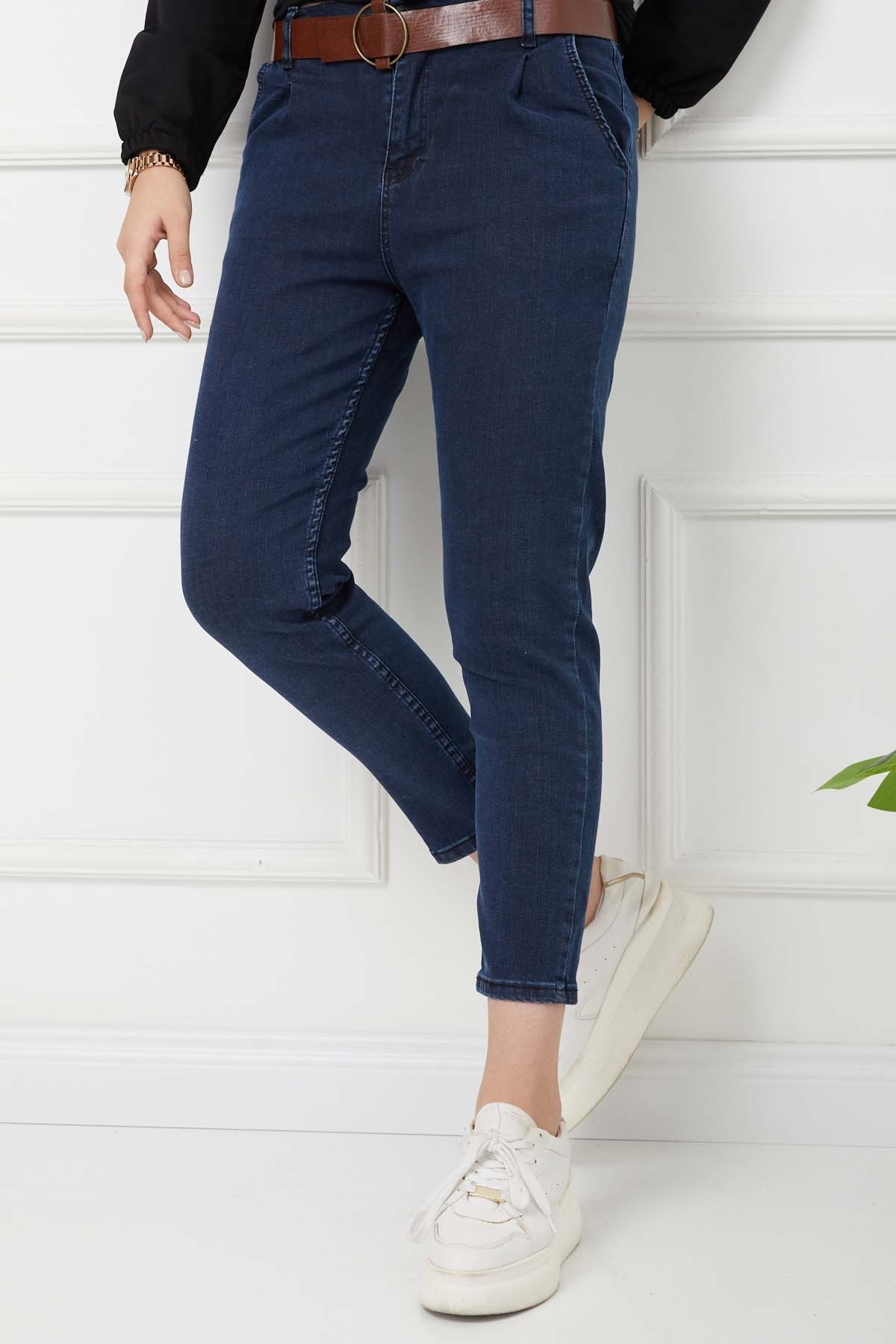 Flota Cep Kemerli Kot Pantolon - Flota Cep Kemerli Kot Pantolon -