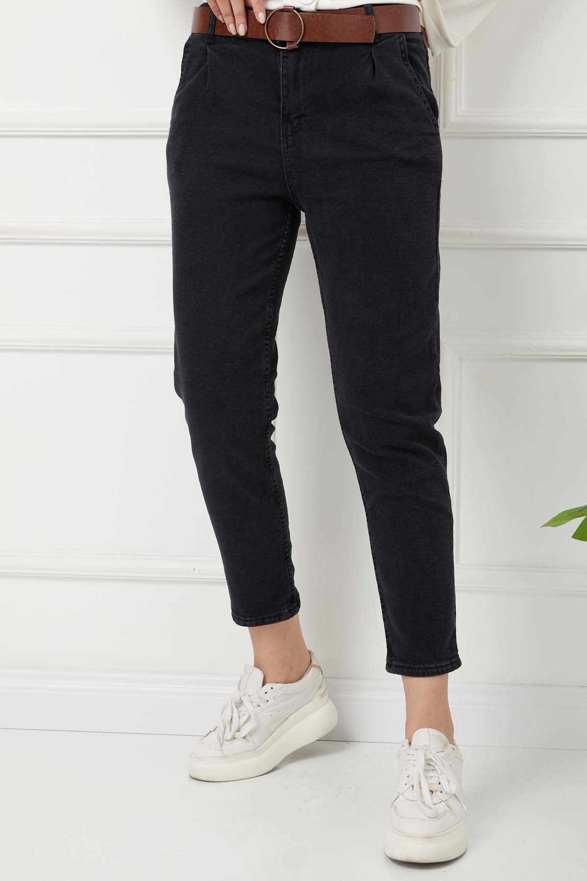 Flota Cep Kemerli Kot Pantolon - Füme Flota Cep Kemerli Kot Pantolon - Füme