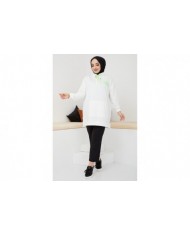 Fosfor Baskılı Sweat - Beyaz
