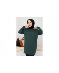 Düz Sade Sweat - Yeşil