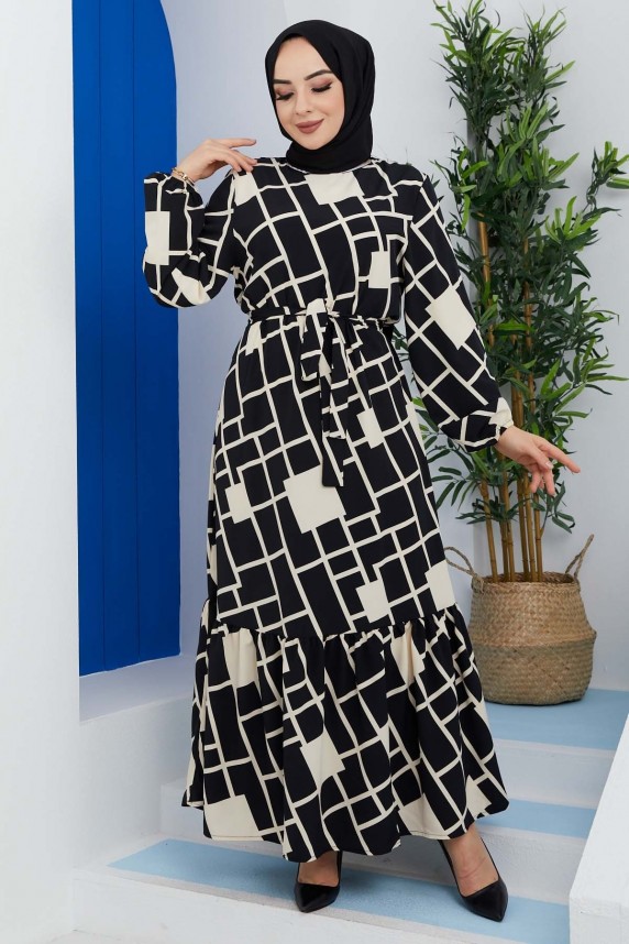 Kristal Elbise - Siyah