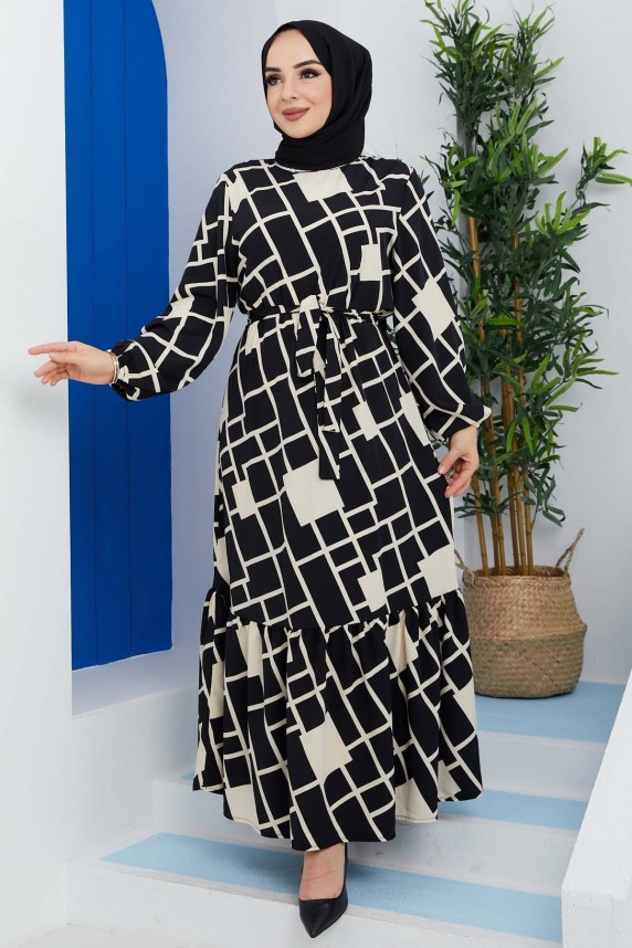 Kristal Elbise - Siyah