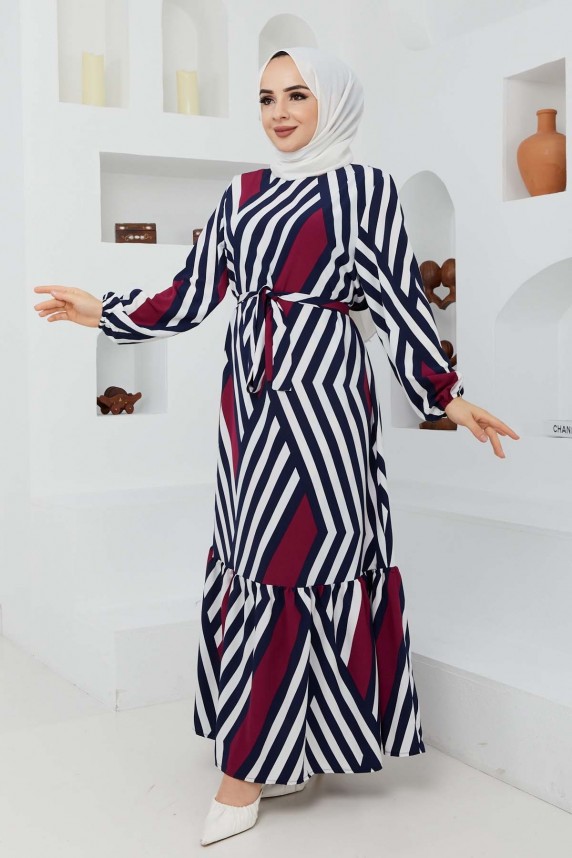 Kristal Elbise - Bordo