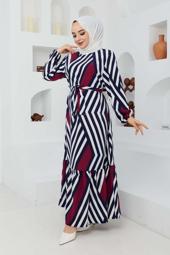 Kristal Elbise - Bordo