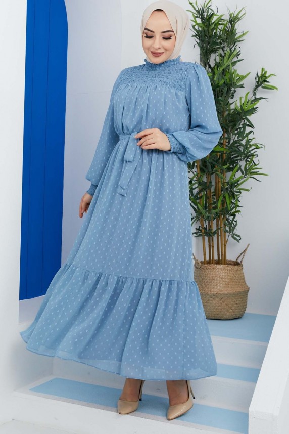 PonPon Elbise - Mavi