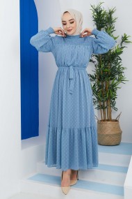 PonPon Elbise - Mavi