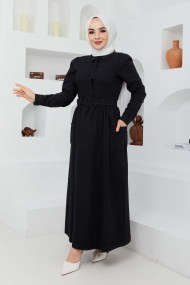 Kot Elbise - Siyah