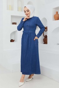 Kot Elbise - Mavi