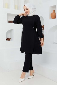 Bağlamalı Takım - Siyah