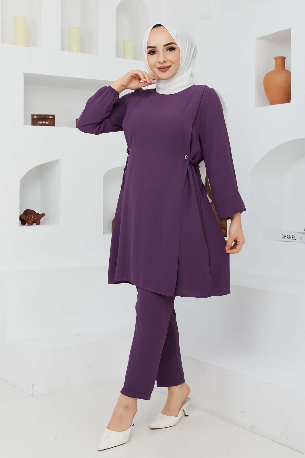 Bağlamalı Takım - Mürdüm