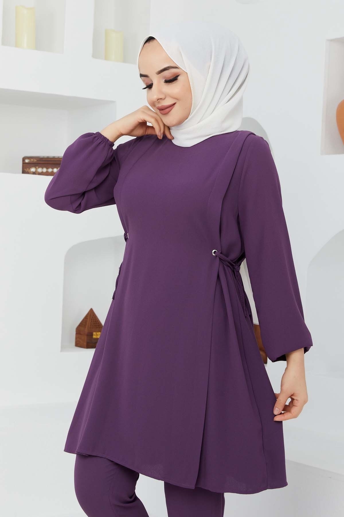 Bağlamalı Takım - Mürdüm