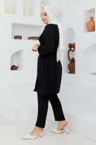 Bağlamalı Takım - Siyah