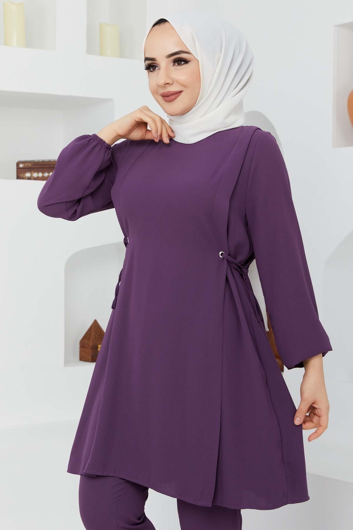 Bağlamalı Takım - Mürdüm