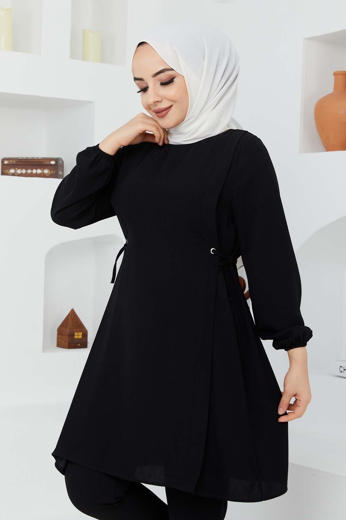 Bağlamalı Takım - Siyah