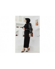 Organize Kol Elbise - Siyah