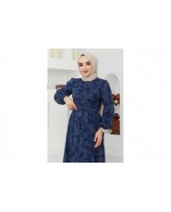 Çiçek Şifon Elbise - Laci