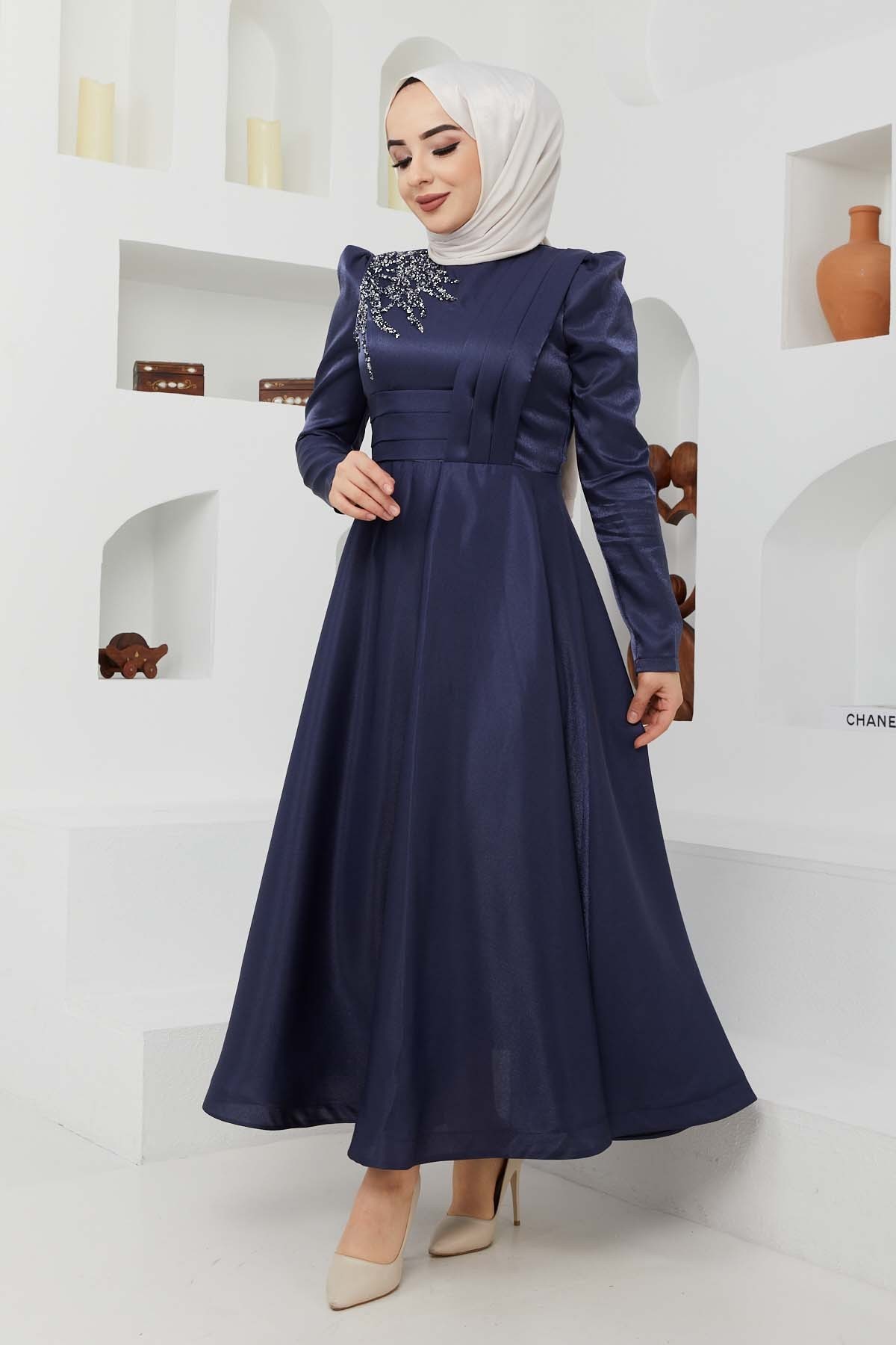 Taş Saten Abiye - Laci