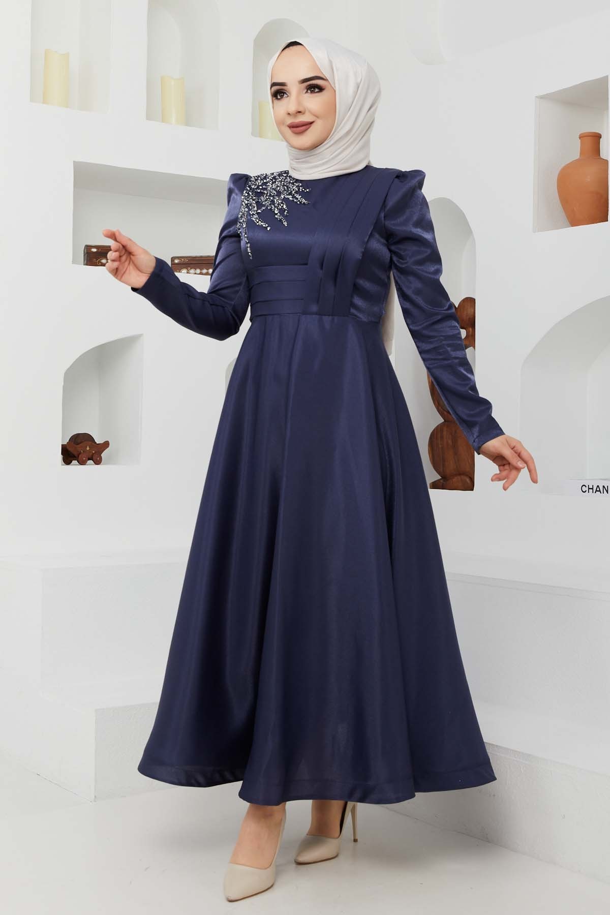 Taş Saten Abiye - Laci