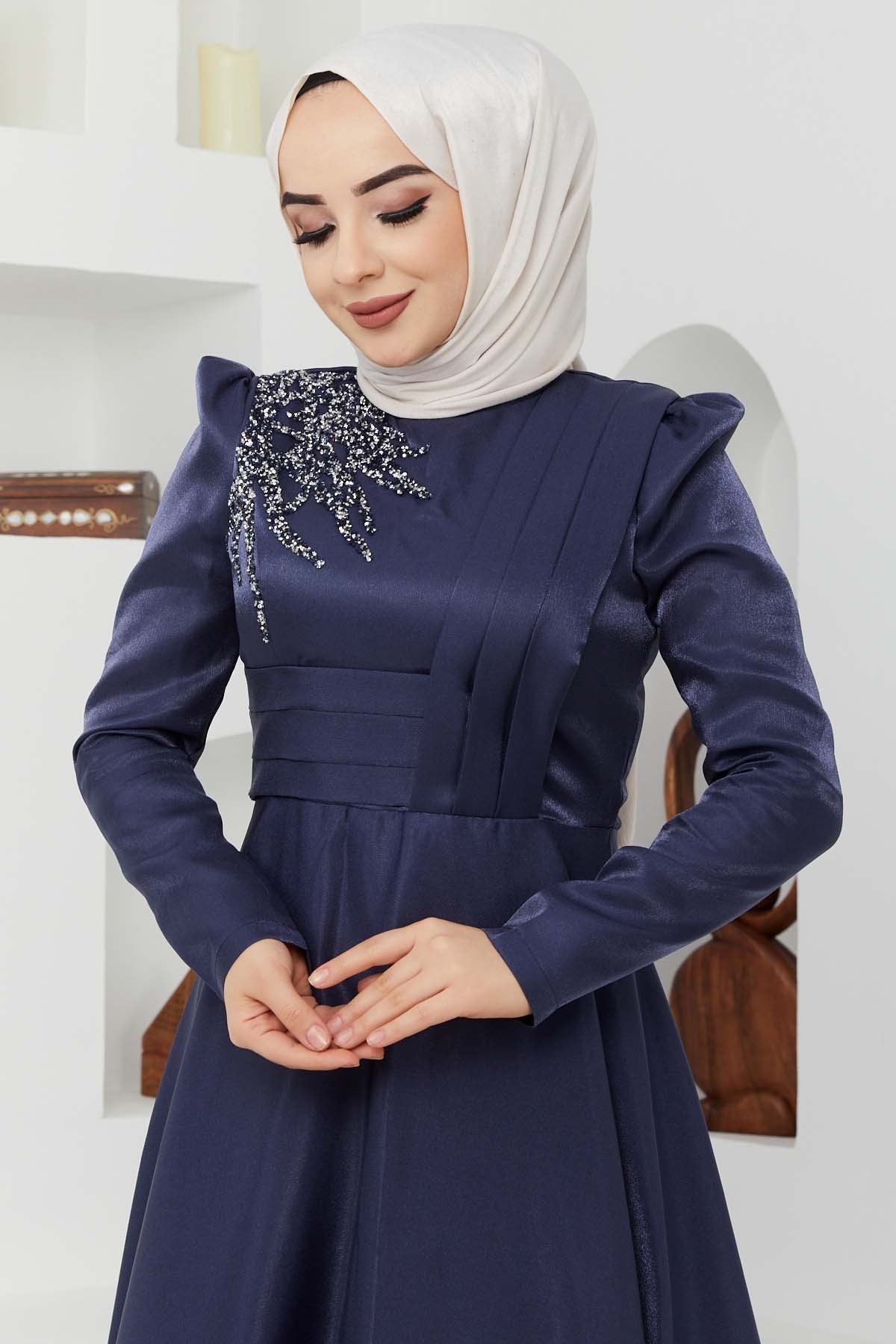 Taş Saten Abiye - Laci