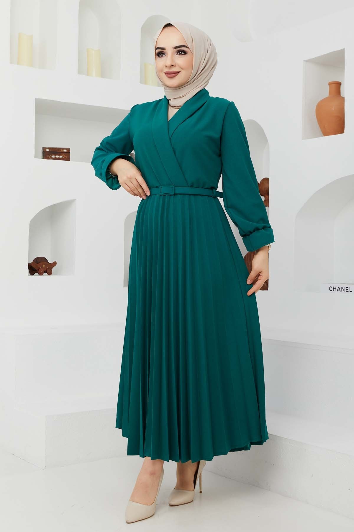 Tuğba Elbise - Yeşil