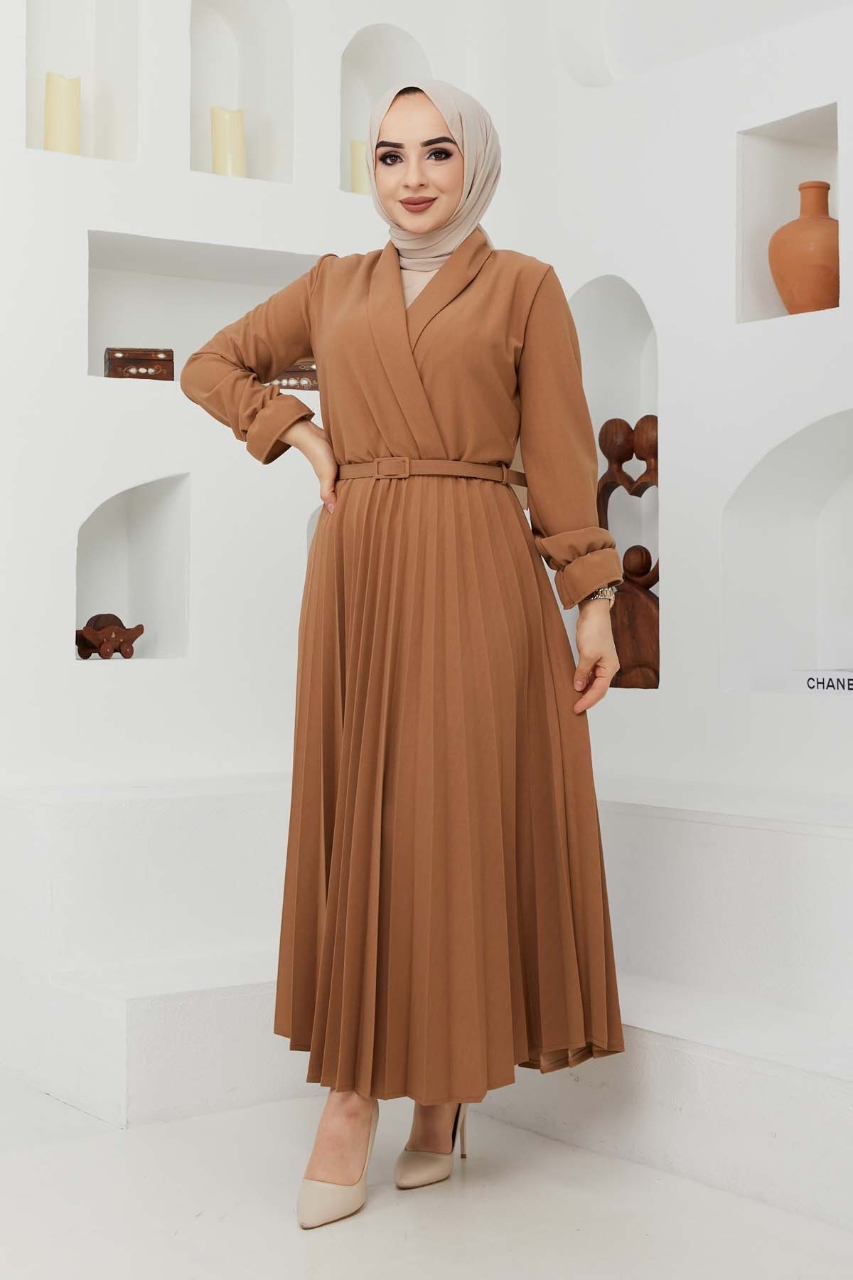 Tuğba Elbise - Camel