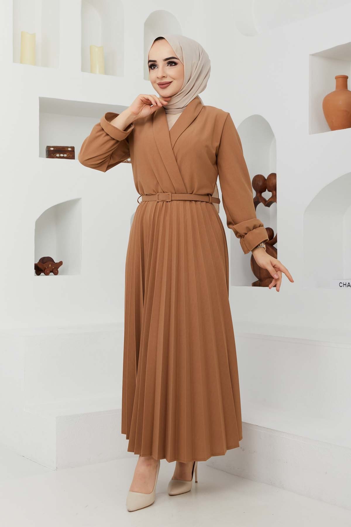 Tuğba Elbise - Camel