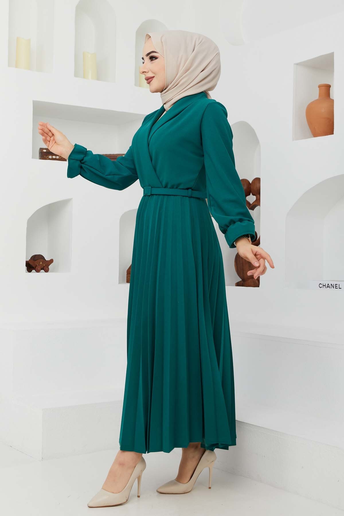 Tuğba Elbise - Yeşil