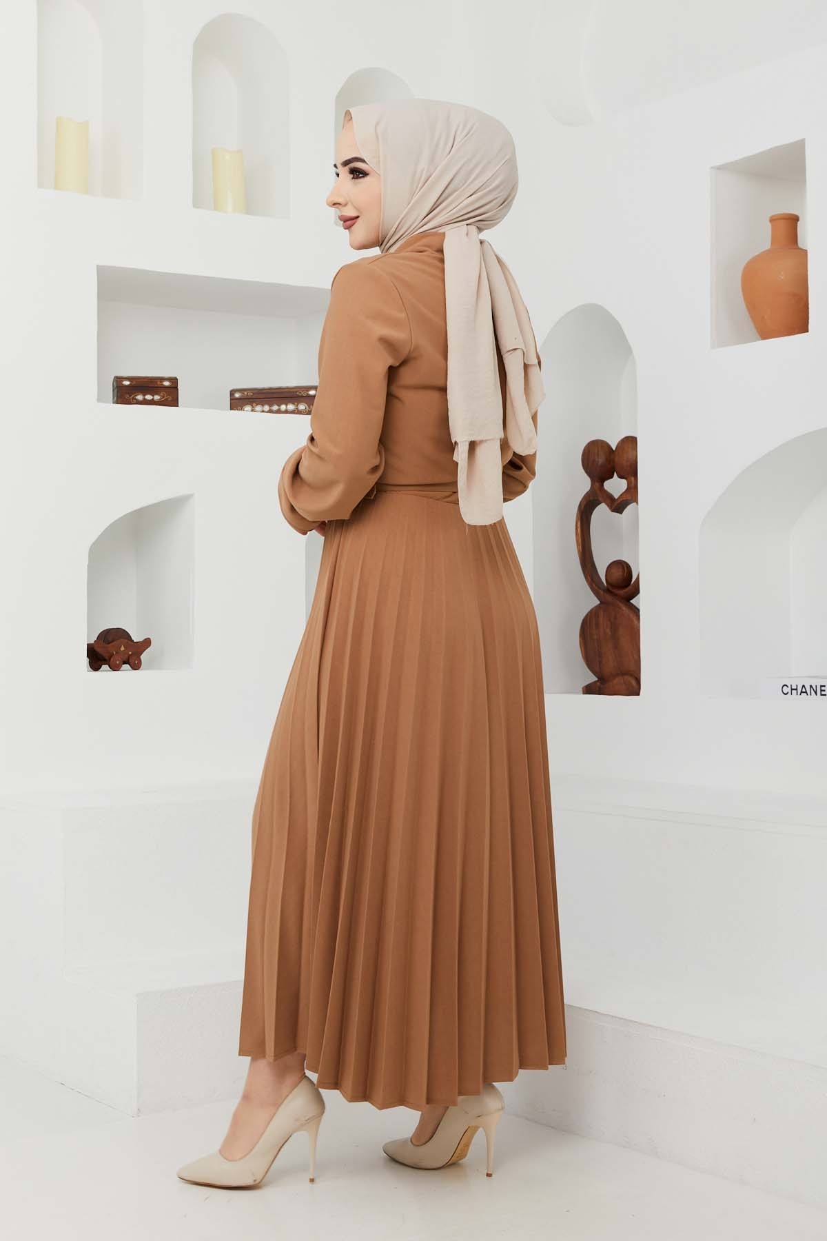 Tuğba Elbise - Camel