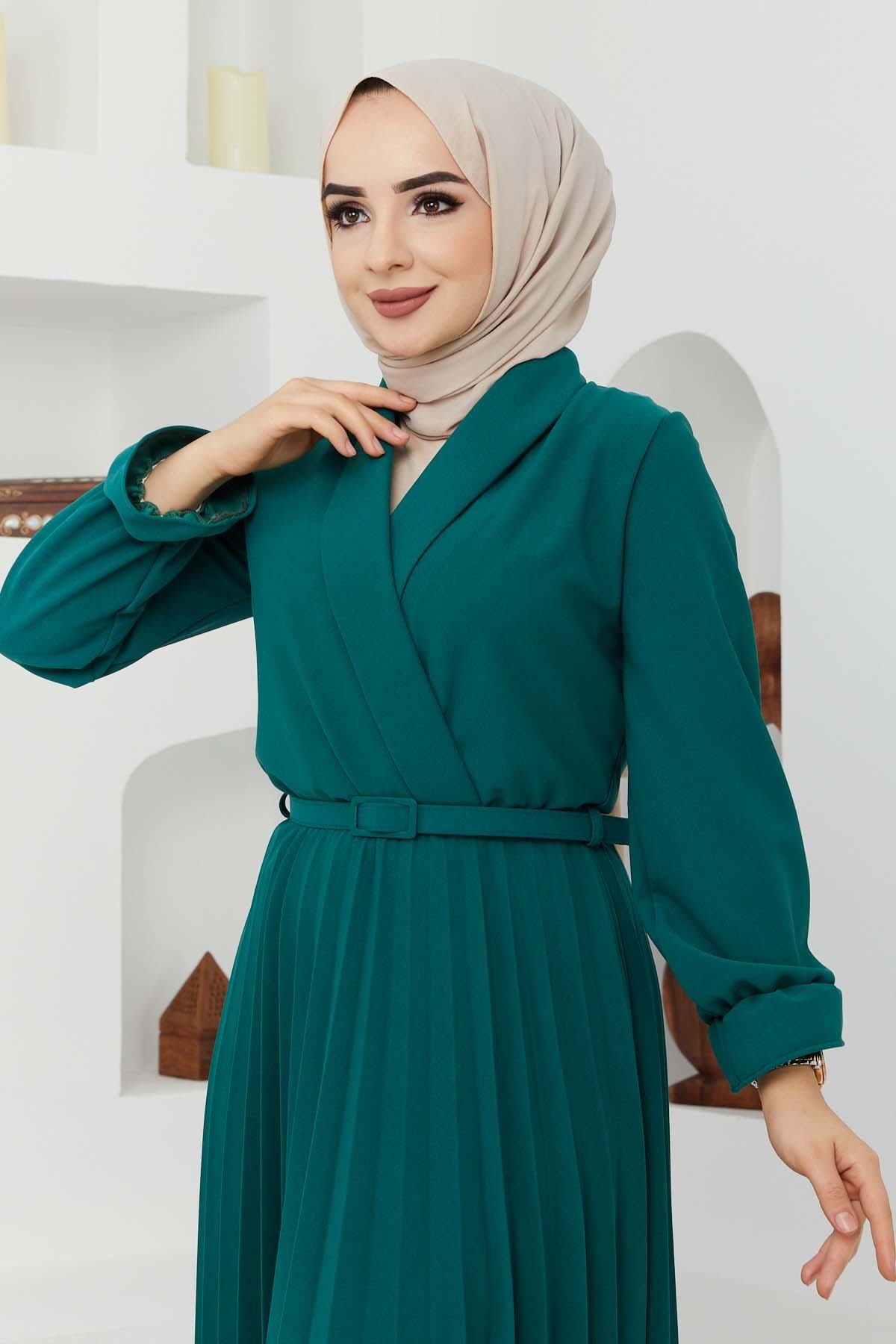 Tuğba Elbise - Yeşil