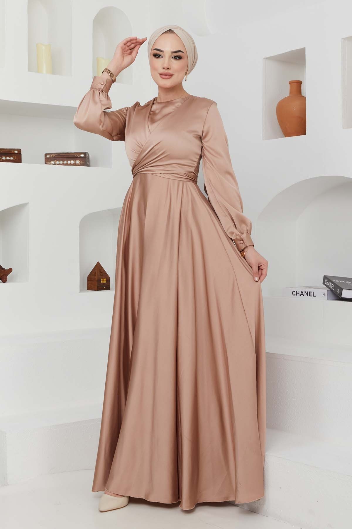 Ceren Saten Abiye - Bej