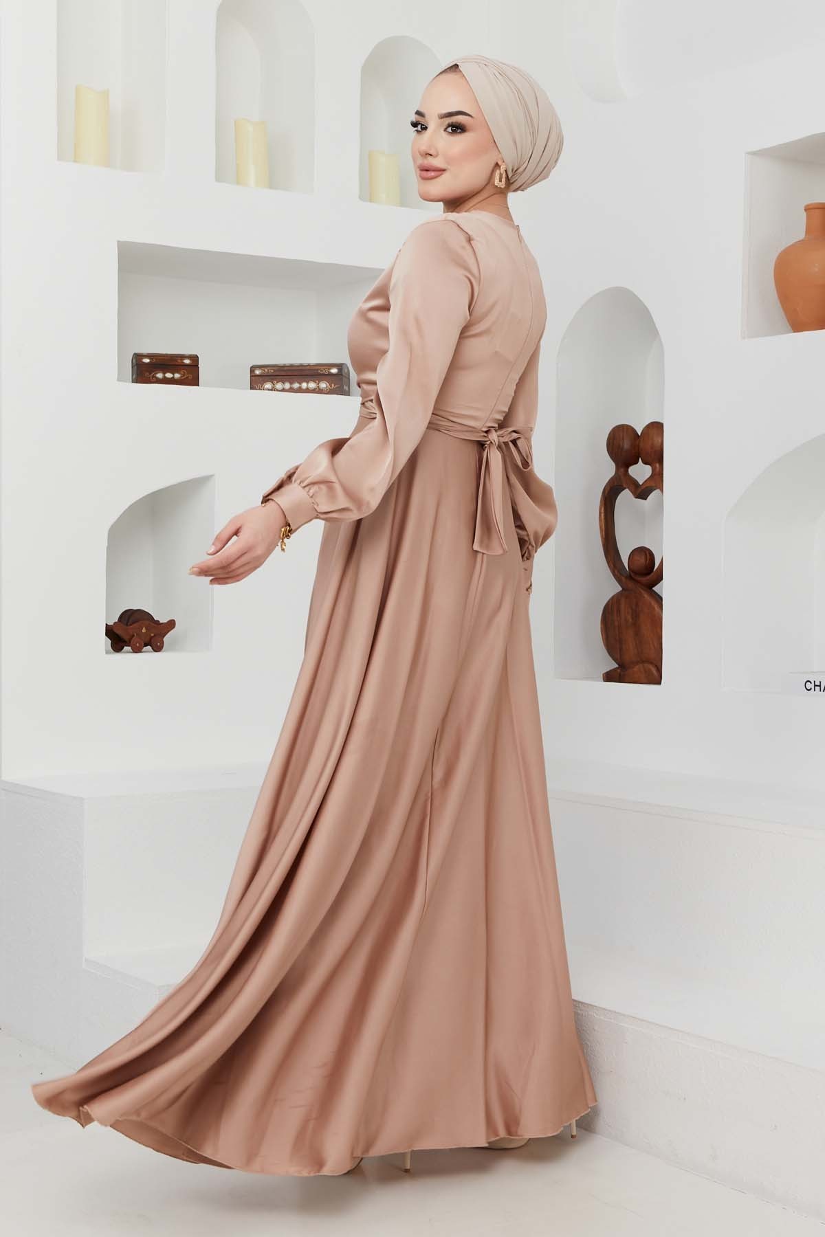 Ceren Saten Abiye - Bej