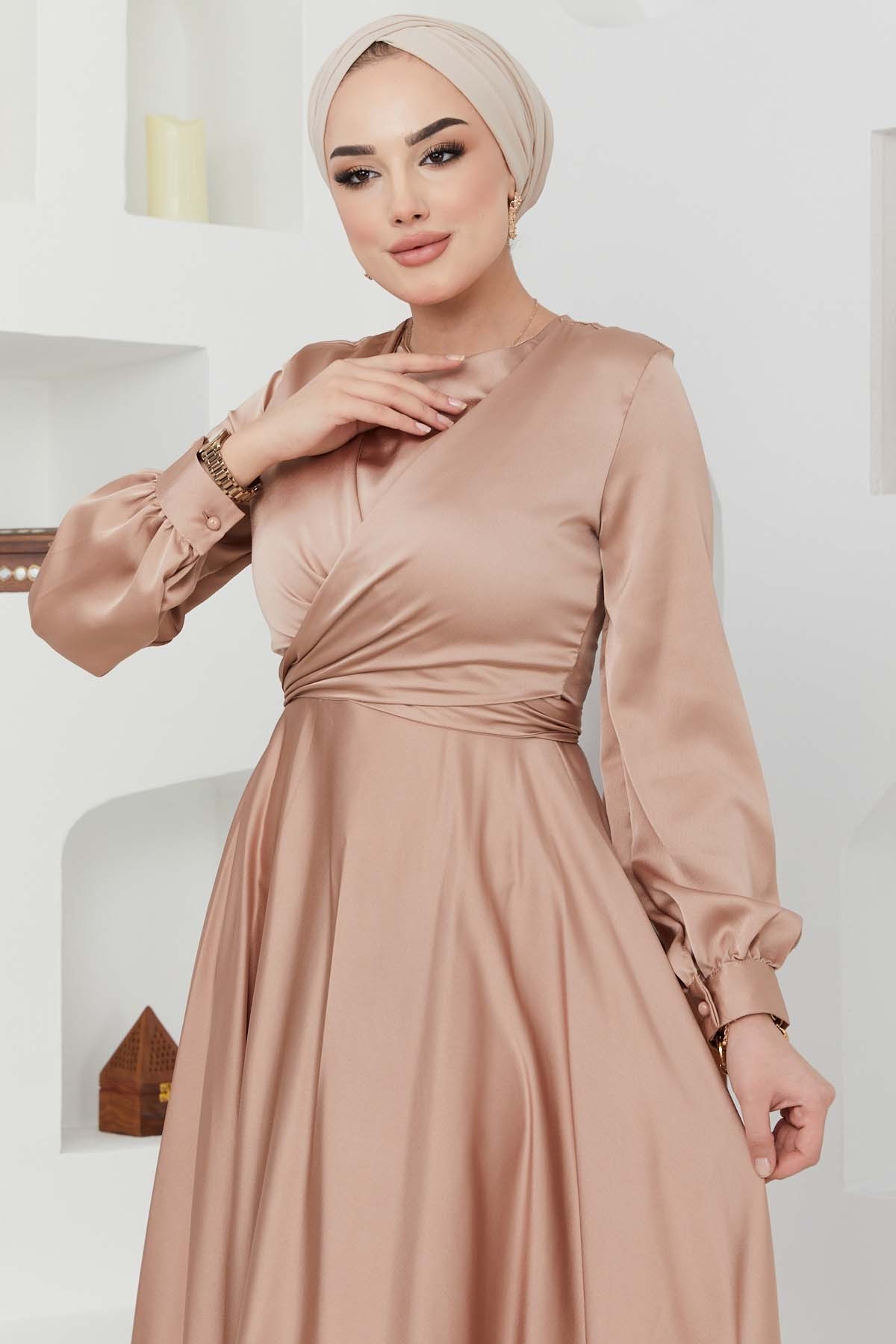 Ceren Saten Abiye - Bej