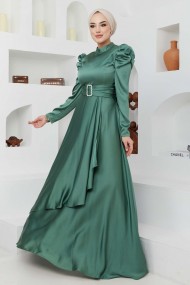 Bade Saten Abiye - Yeşil
