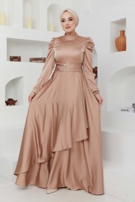 Bade Saten Abiye - Bej