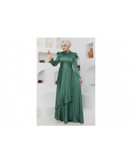 Bade Saten Abiye - Yeşil