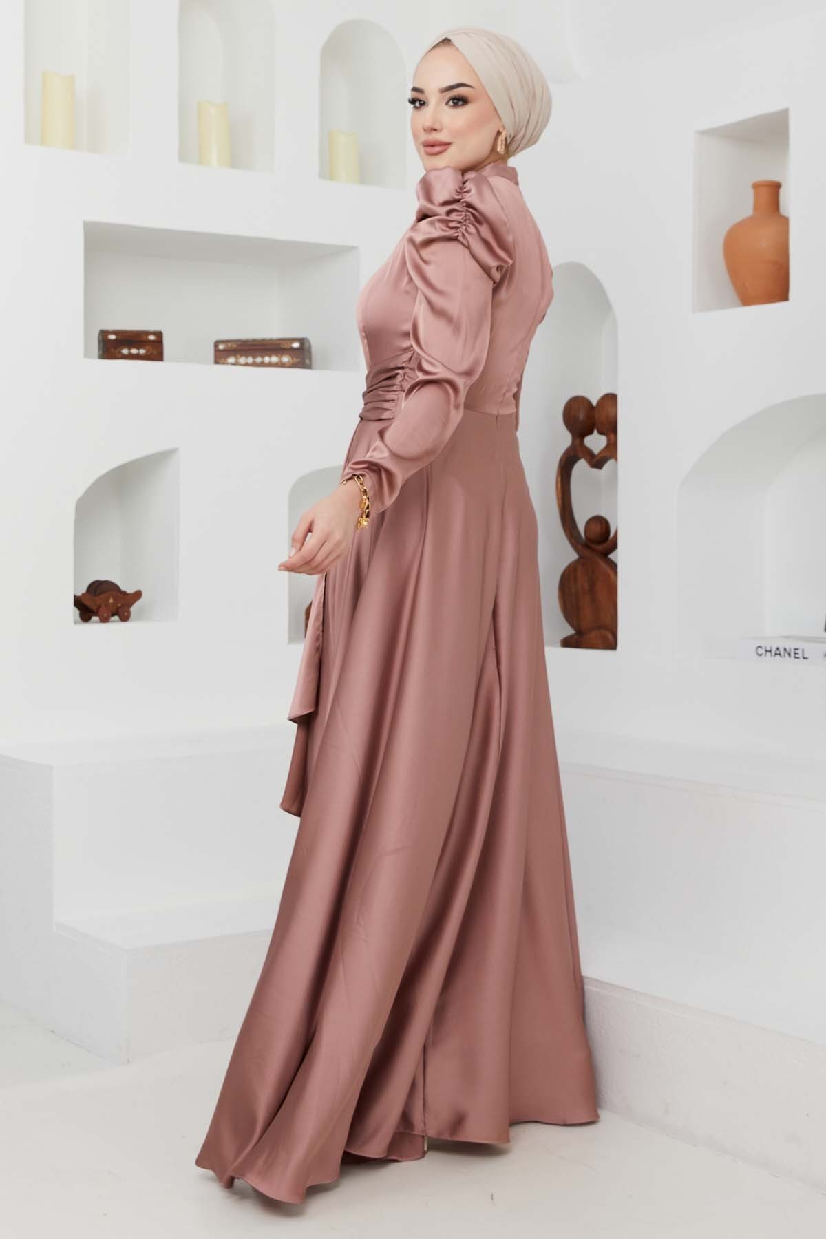 Bade Saten Abiye - Gül Kurusu