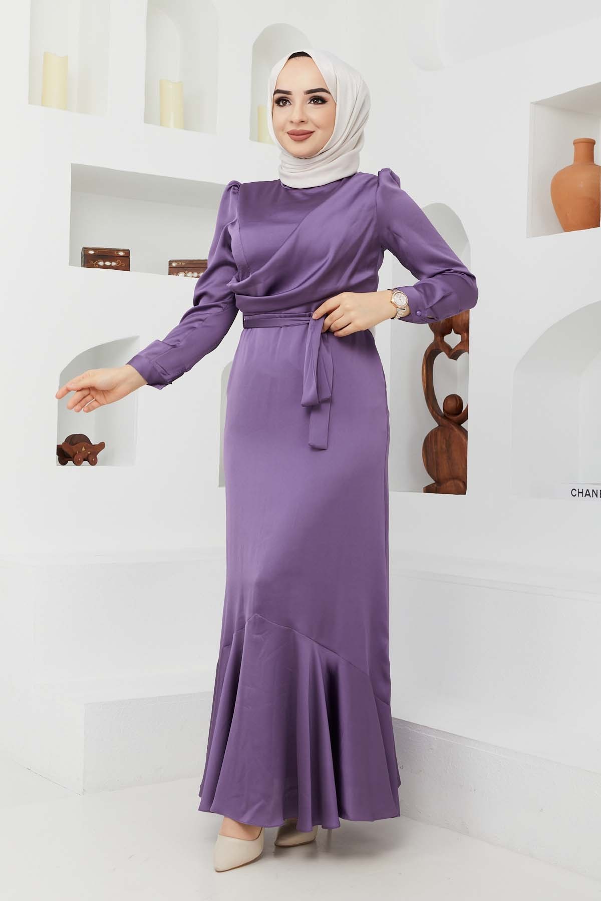 Ahu Saten Abiye - Lila