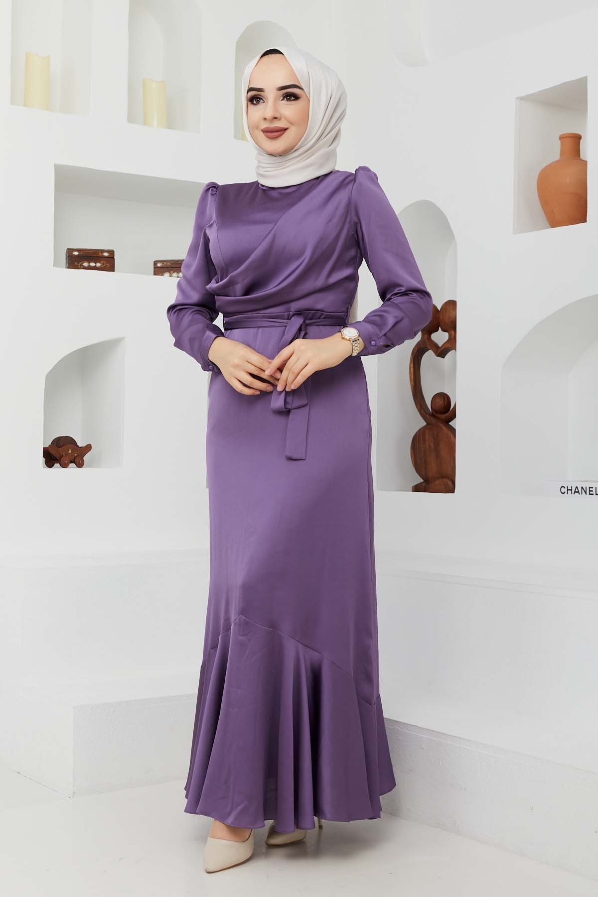 Ahu Saten Abiye - Lila