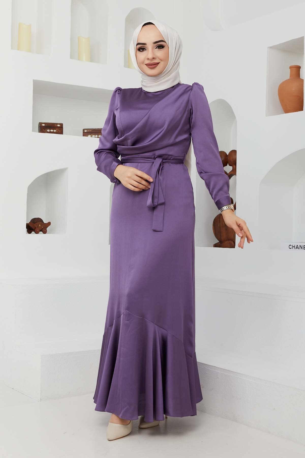 Ahu Saten Abiye - Lila