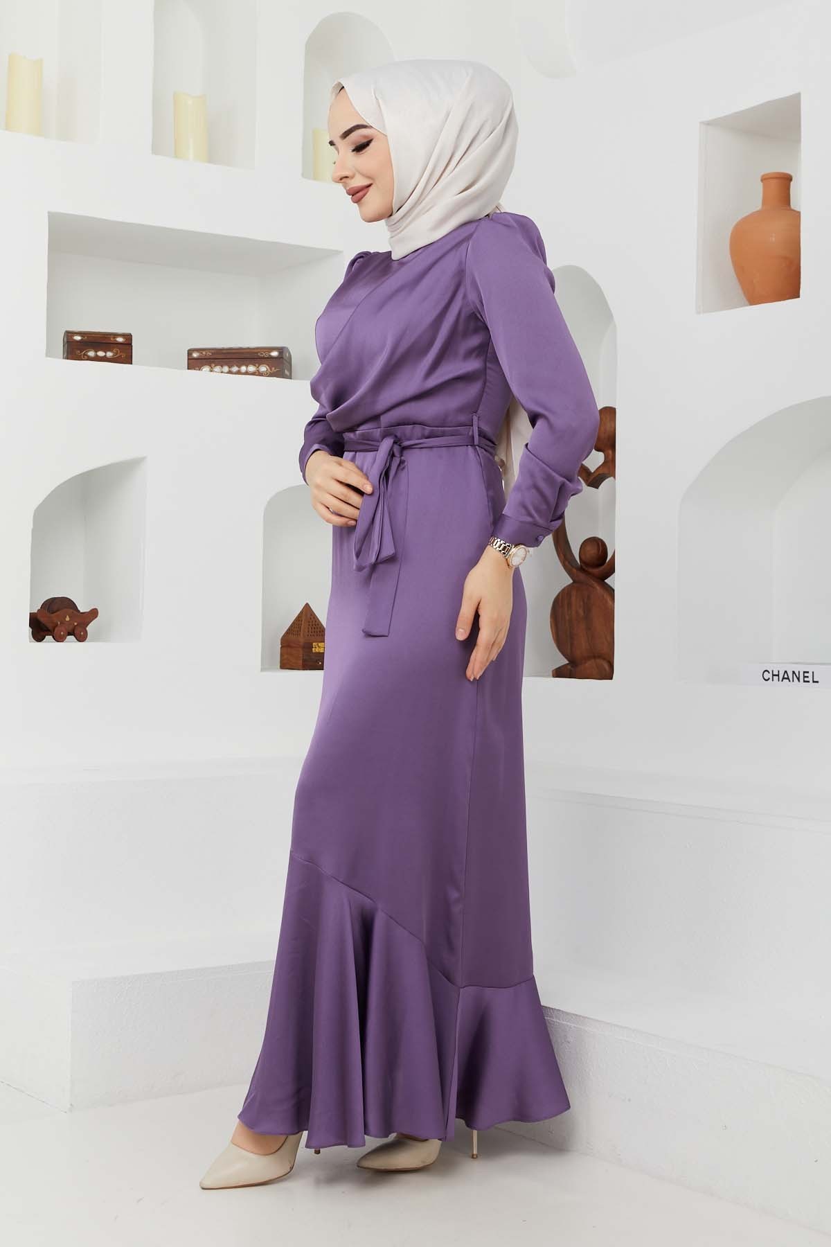 Ahu Saten Abiye - Lila