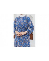 Sıla Şifon Elbise - Mavi